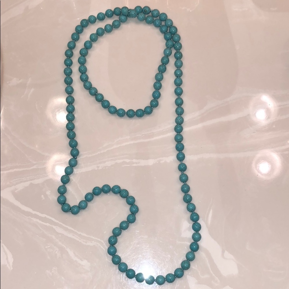 Long wrap necklace